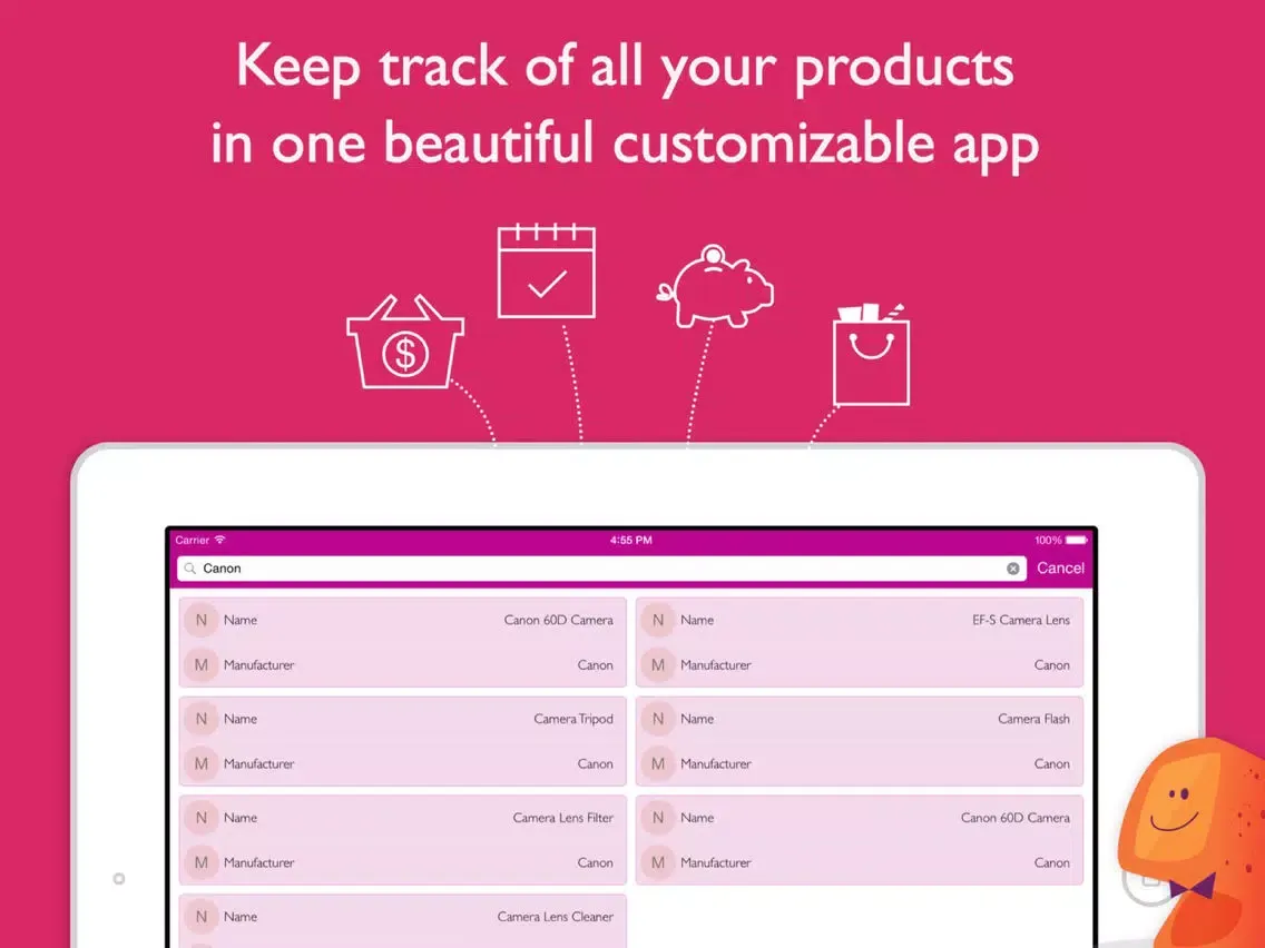 Ảnh chụp màn hình của Products For Sale Inventory + By Tryvin iPad 