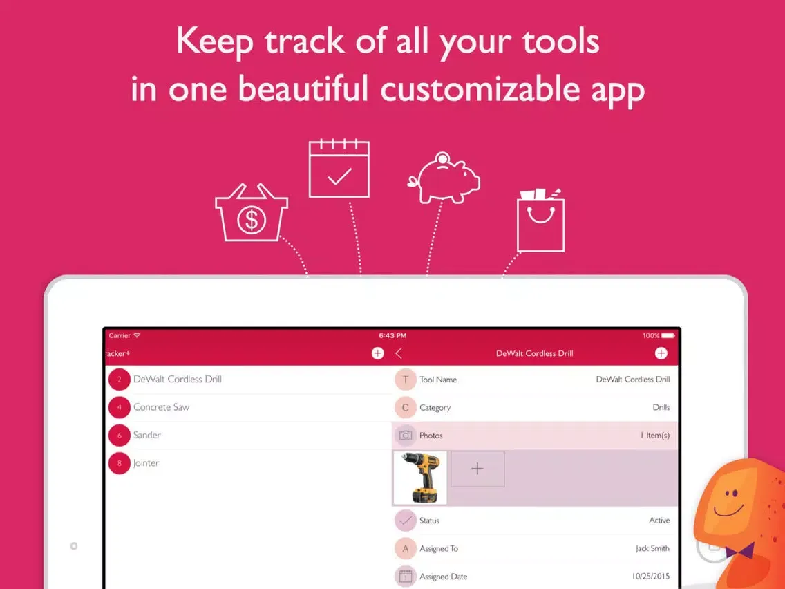 Tools Tracker+ by Tryvin iPad  Screenshots
