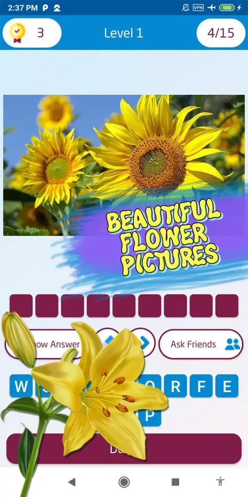 Guess the flower Ekran Görüntüleri