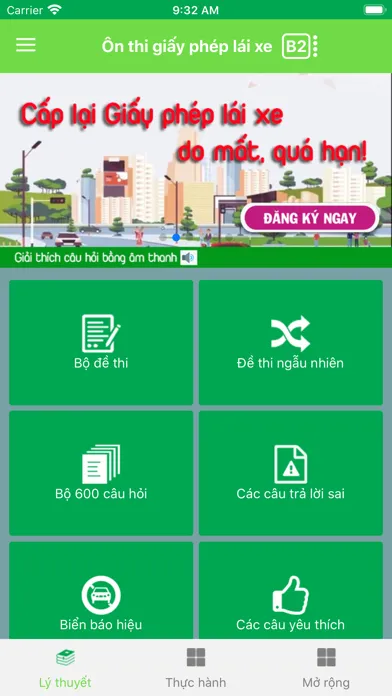 Capturas de tela do Lý Thuyết Lái Xe 600 Câu