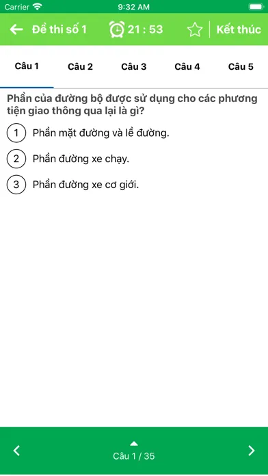 Capturas de tela do Lý Thuyết Lái Xe 600 Câu