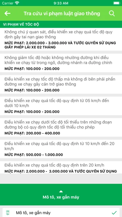 Capturas de tela do Lý Thuyết Lái Xe 600 Câu