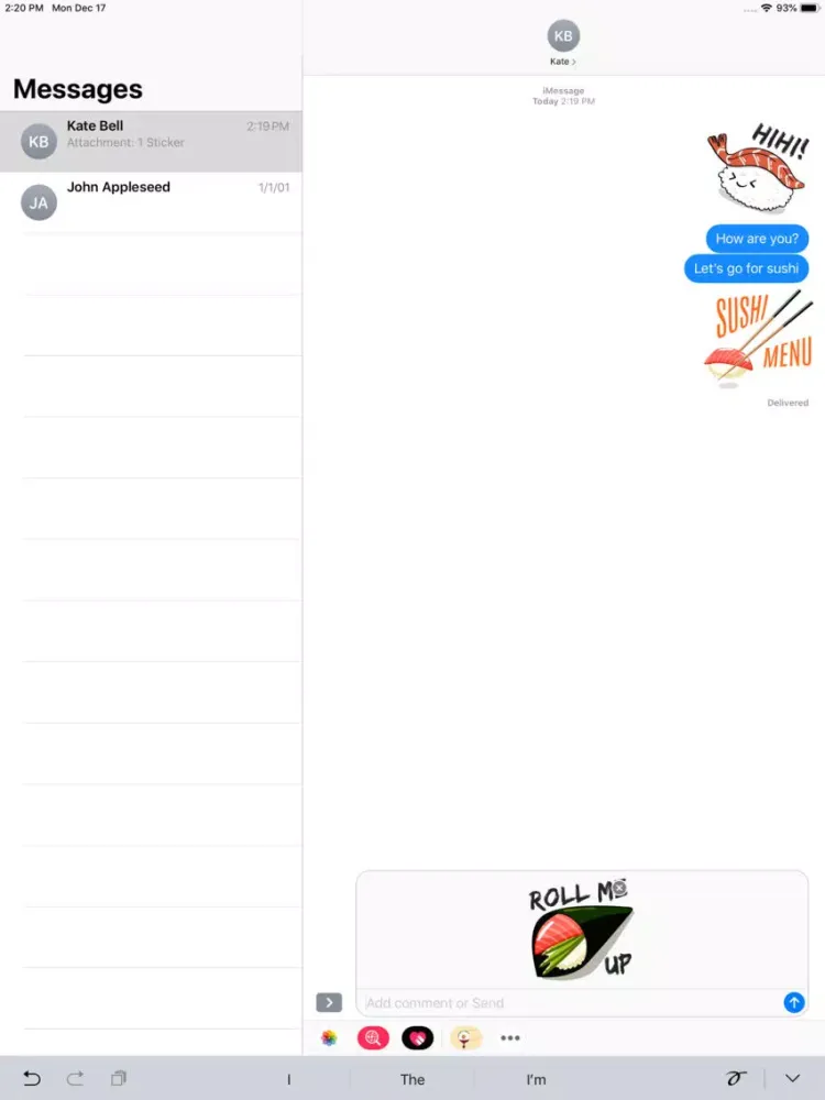 Capturas de pantalla de Asia Japan Sushi Stickers iPad 