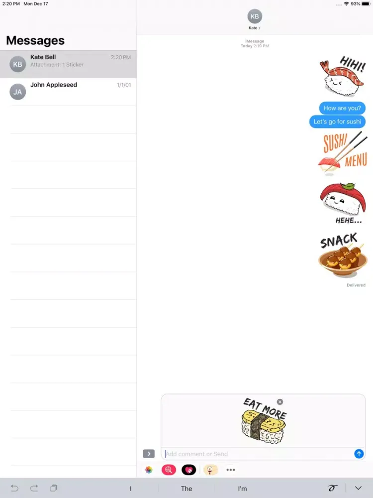 Capturas de pantalla de Asia Japan Sushi Stickers iPad 