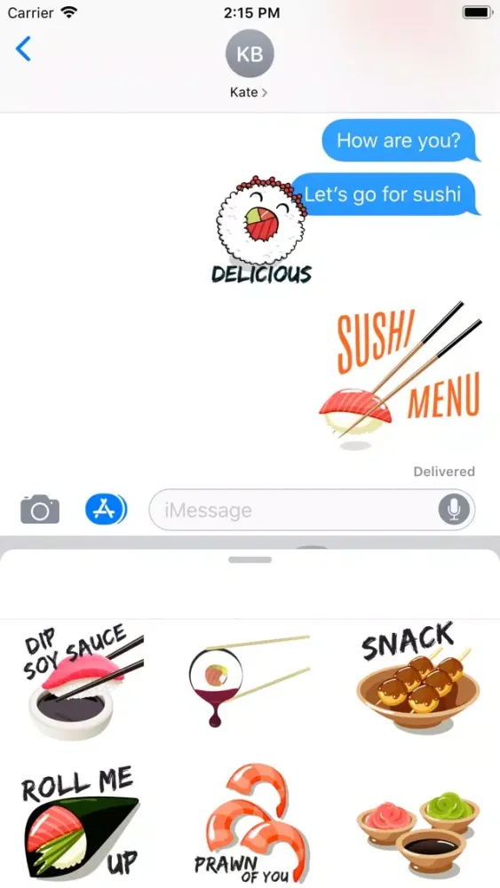Capturas de pantalla de Asia Japan Sushi Stickers