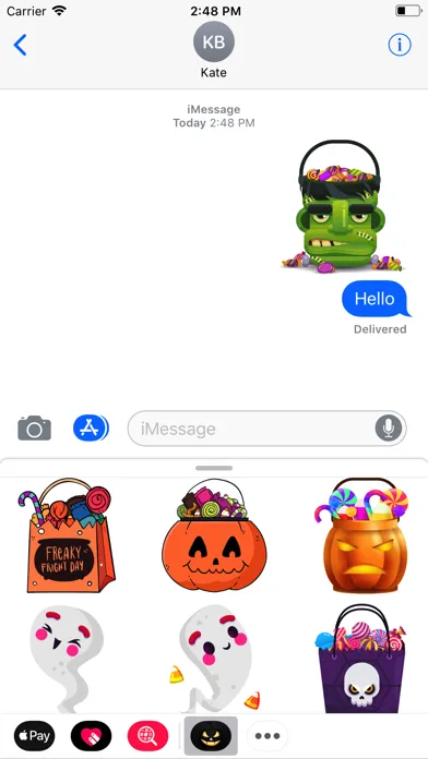 Captures d'écran de Horror Halloween Stickers