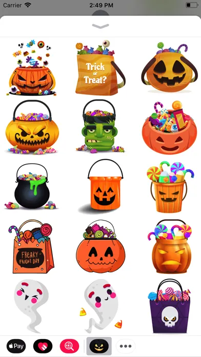 Captures d'écran de Horror Halloween Stickers