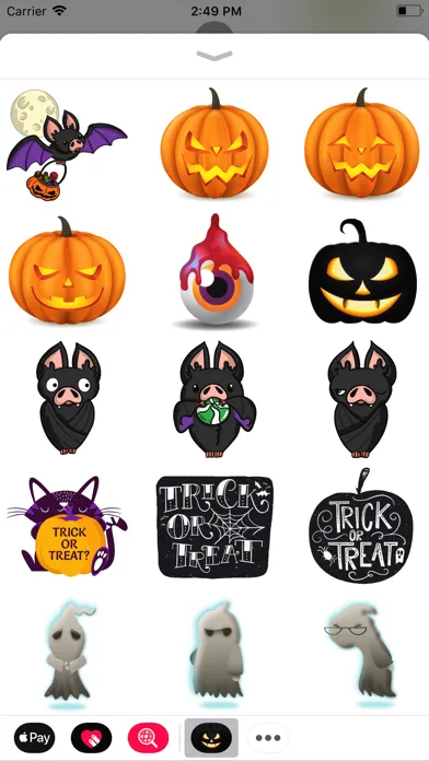 Captures d'écran de Horror Halloween Stickers