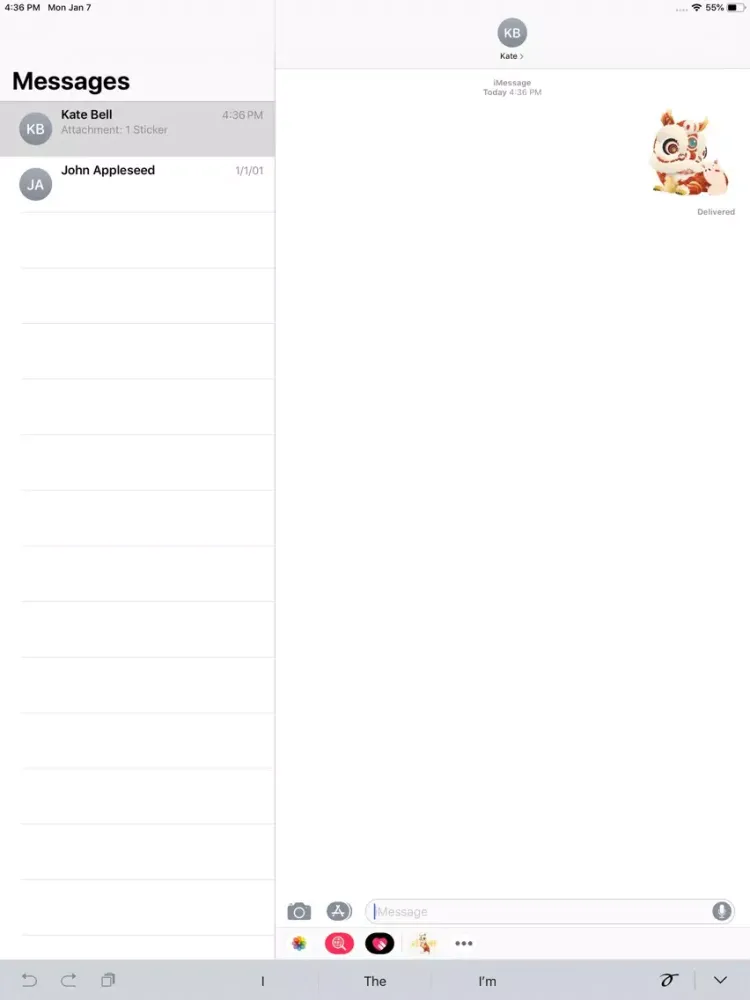 Ảnh chụp màn hình của China Lion Dance Stickers iPad 