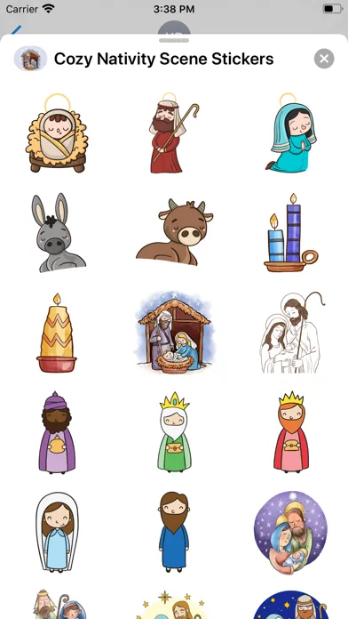 Скриншоты Cozy Nativity Scene Stickers
