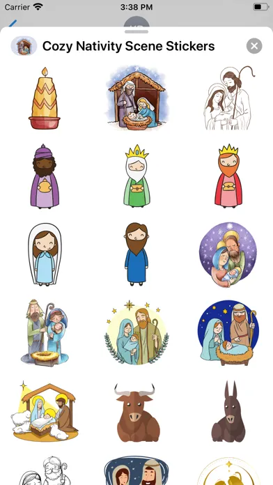 Скриншоты Cozy Nativity Scene Stickers