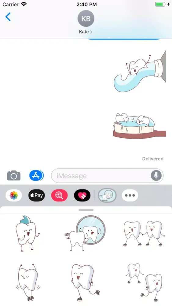 Ảnh chụp màn hình của Dentist Teeth Stickers