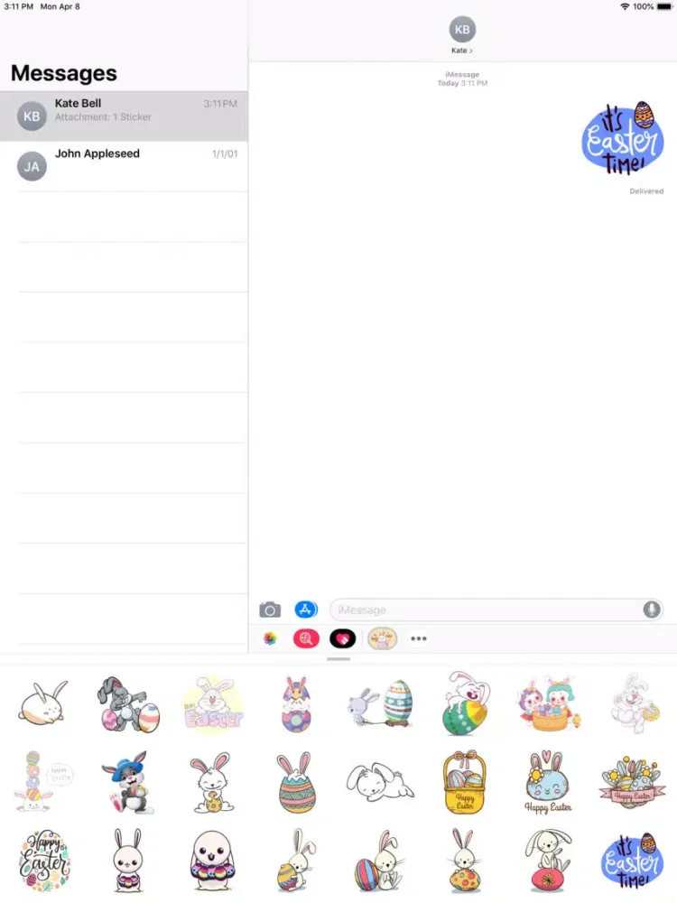 Screenshot di Easter Rabbit Pascha Stickers iPad 