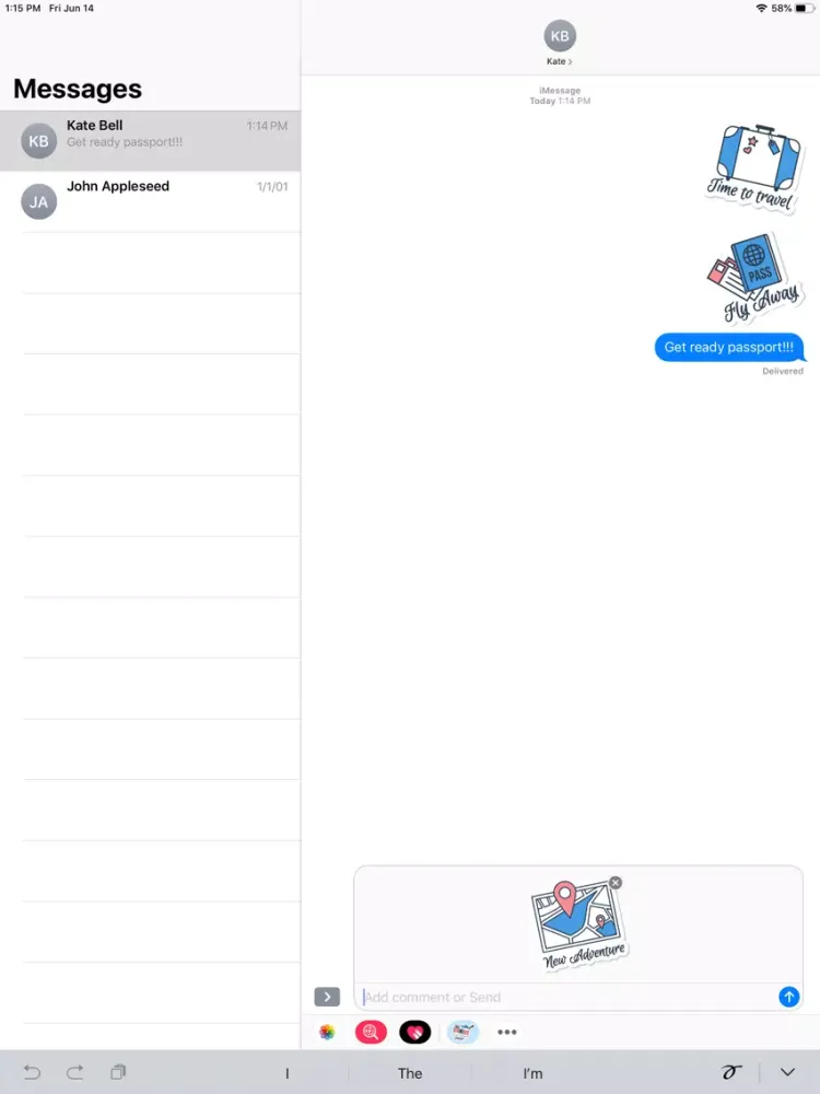 Explore Holiday Stickers iPad  स्क्रीनशॉट