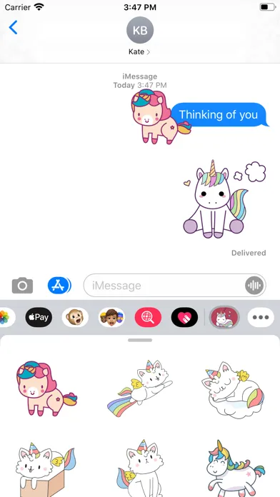 Fantasy Unicorn Stickers スクリーンショット