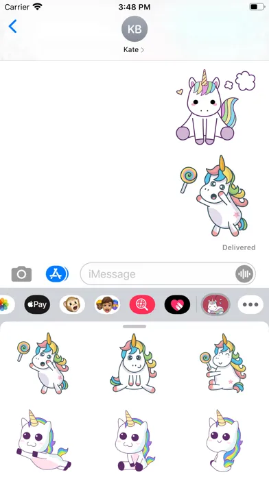 Fantasy Unicorn Stickers スクリーンショット
