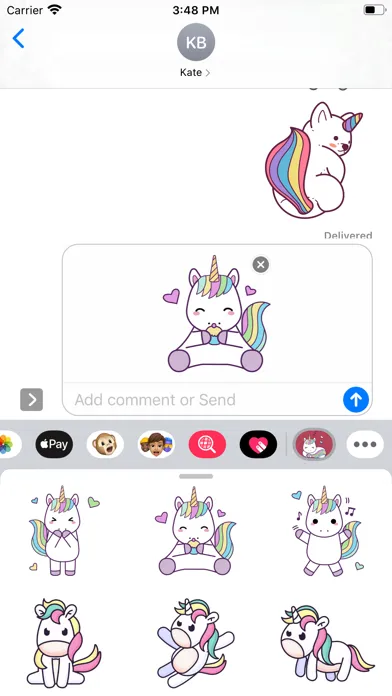 Fantasy Unicorn Stickers スクリーンショット