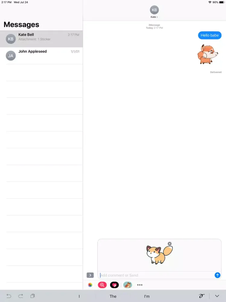 Fox Play Stickers iPad  Screenshots