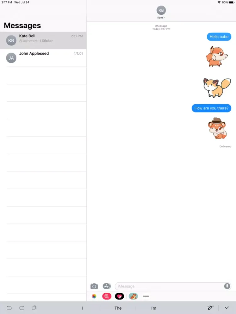 Fox Play Stickers iPad  Screenshots