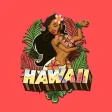 Hawaii Aloha Luau Stickers Hawaii Aloha Luau Stickers