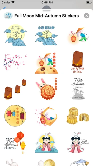Full Moon Mid-Autumn Stickers應用截圖