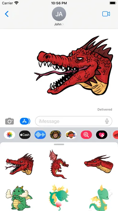 Monster Dragon Stickers स्क्रीनशॉट