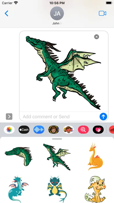 Monster Dragon Stickers स्क्रीनशॉट