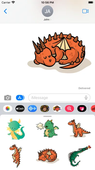 Monster Dragon Stickers स्क्रीनशॉट