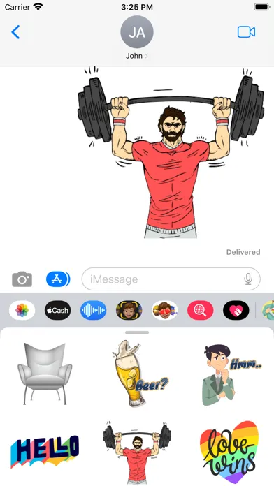 Gay Muscle Life Stickers Ekran Görüntüleri