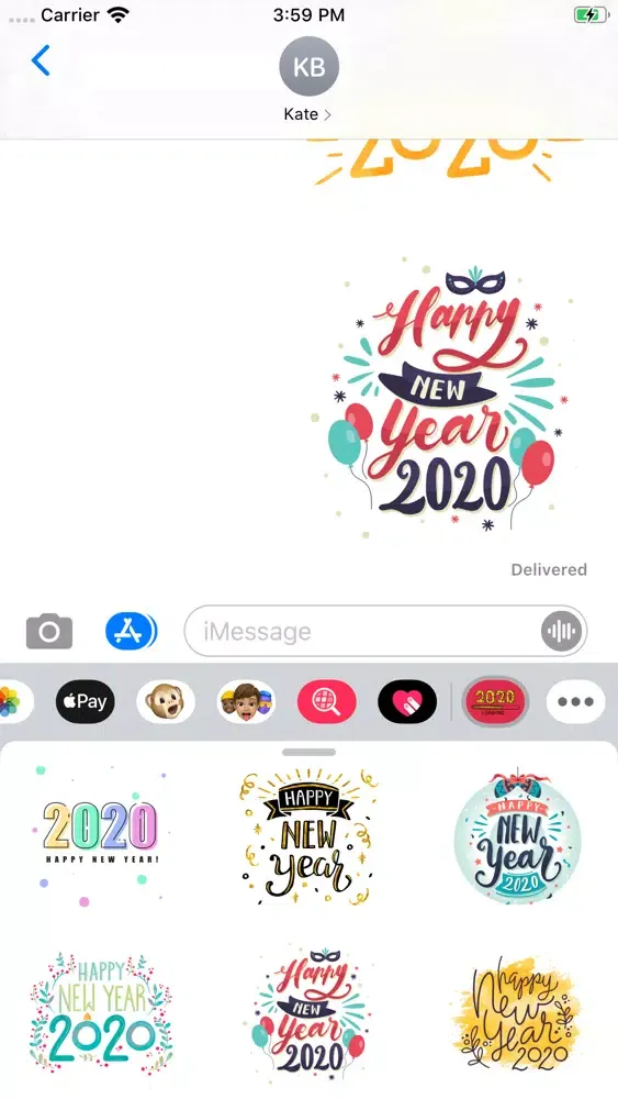 Screenshot di New Year 2020 Party Stickers