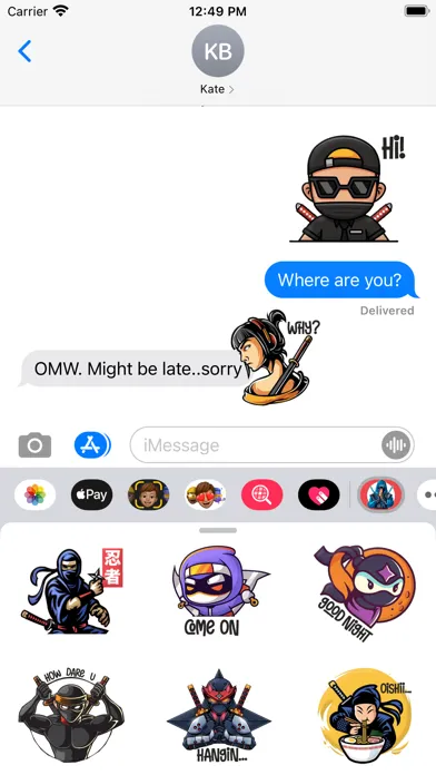 Screenshot di Ninja Warrior Stickers