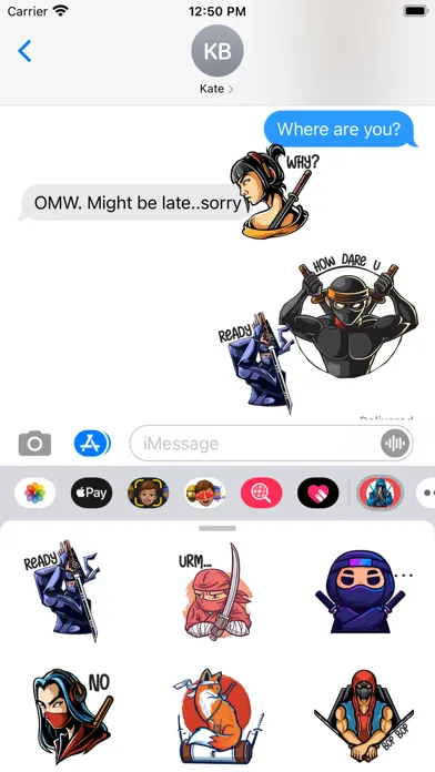 Screenshot di Ninja Warrior Stickers