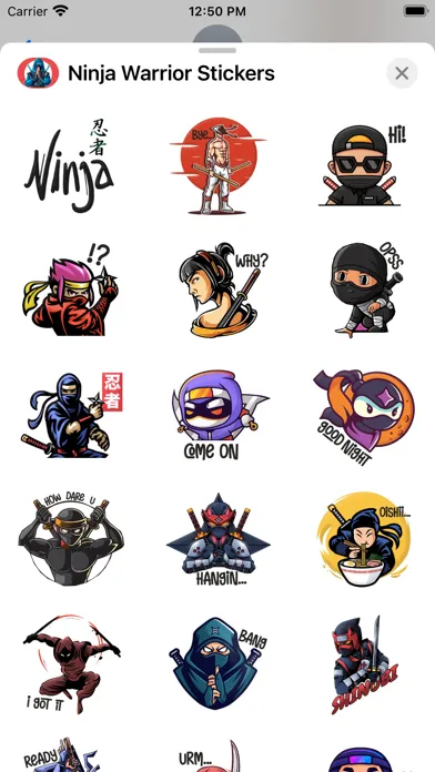Screenshot di Ninja Warrior Stickers
