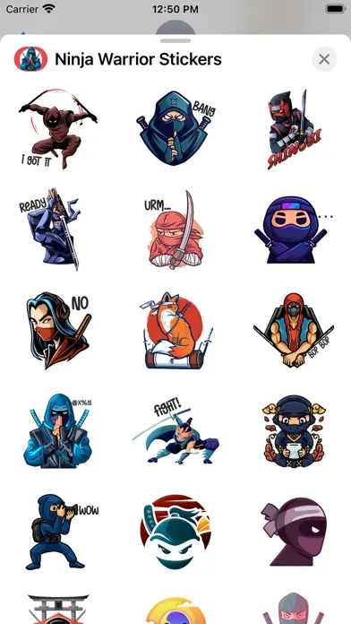 Screenshot di Ninja Warrior Stickers
