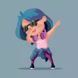 Popular Action Dab Stickers