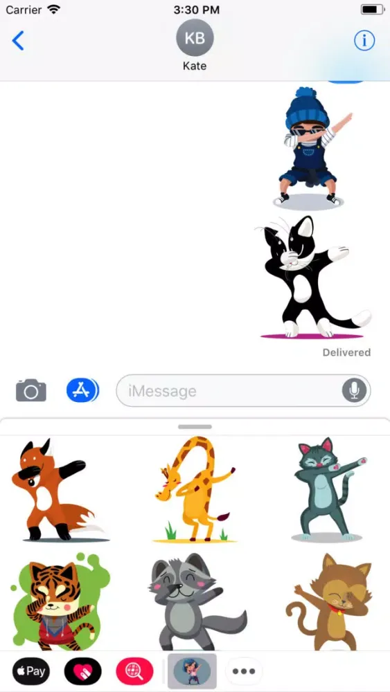 Popular Action Dab Stickers स्क्रीनशॉट