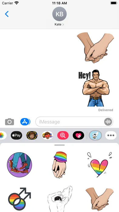 Captures d'écran de Pride Gay Guy Stickers