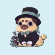 Puppies Cute Pug Stickers
