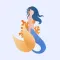 Queen Mermaid Stickers
