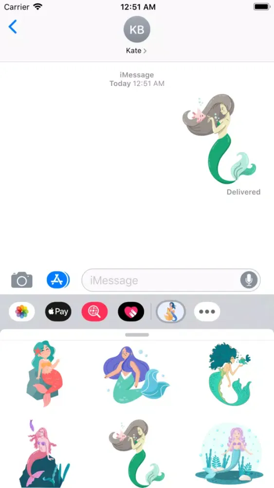 Queen Mermaid Stickers Screenshots