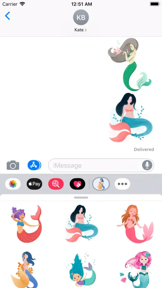 Queen Mermaid Stickers Screenshots