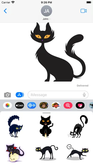 Spooky Cat Stickers স্ক্রিনশট