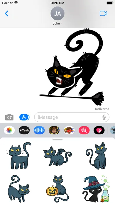 Spooky Cat Stickers স্ক্রিনশট