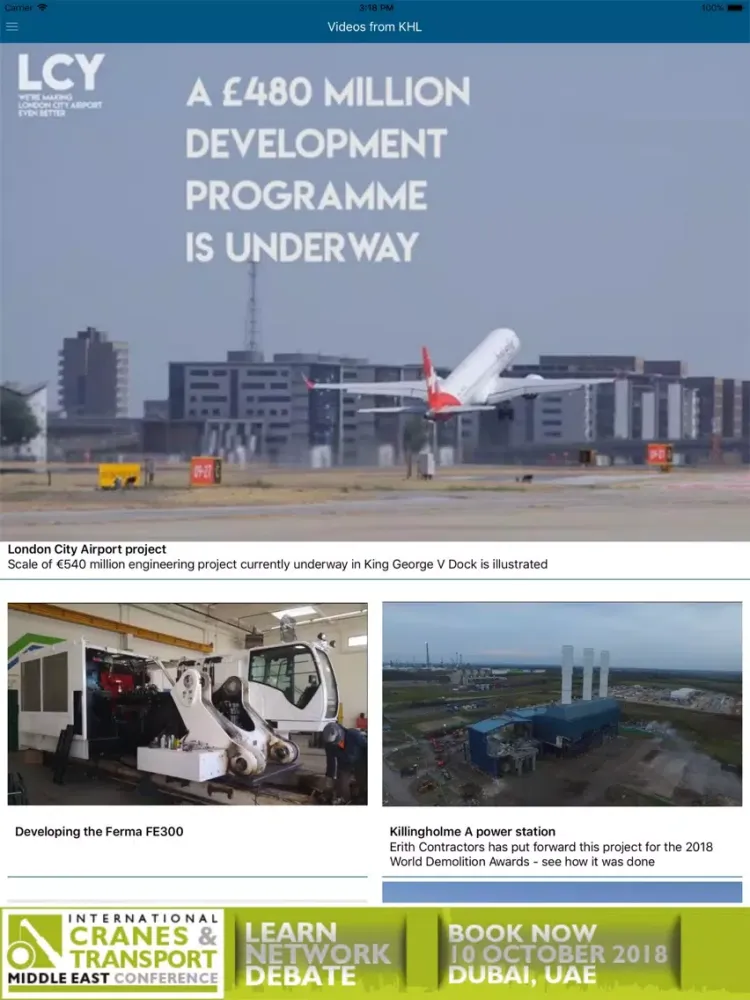KHL Global Construction News iPad  स्क्रीनशॉट