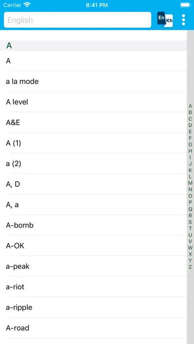 Скриншоты English to Khmer Dictionary