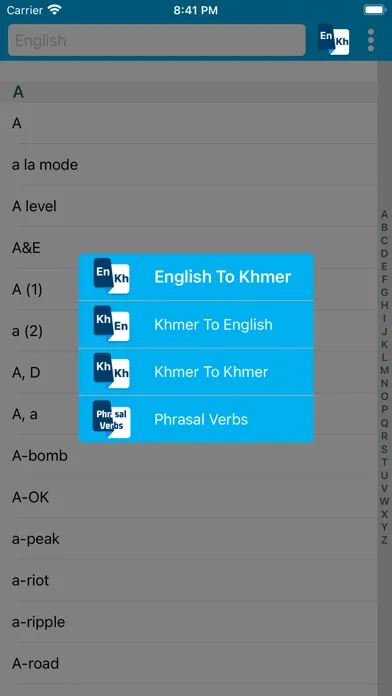 Скриншоты English to Khmer Dictionary