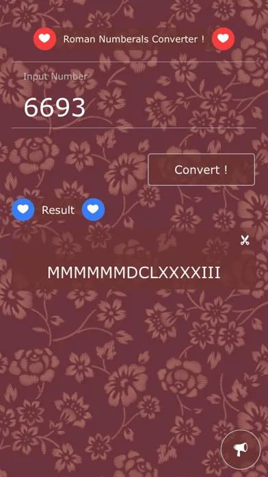 Roman Numerals Converter स्क्रीनशॉट