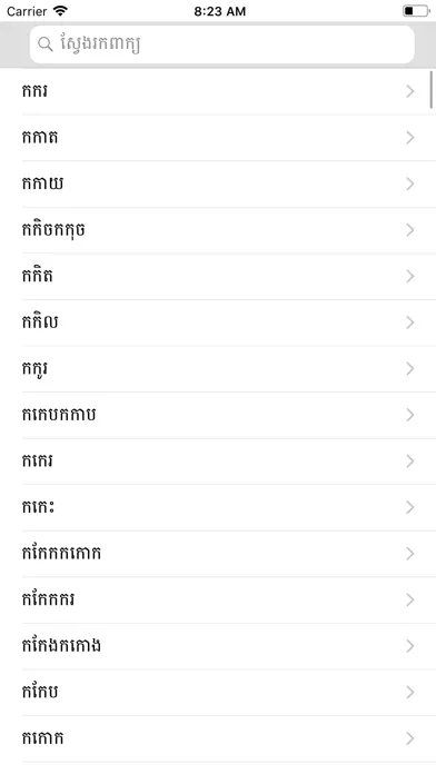 Khmer Khmer Dictionary Pro應用截圖