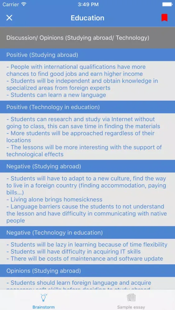 IELTS Task 2 Screenshots