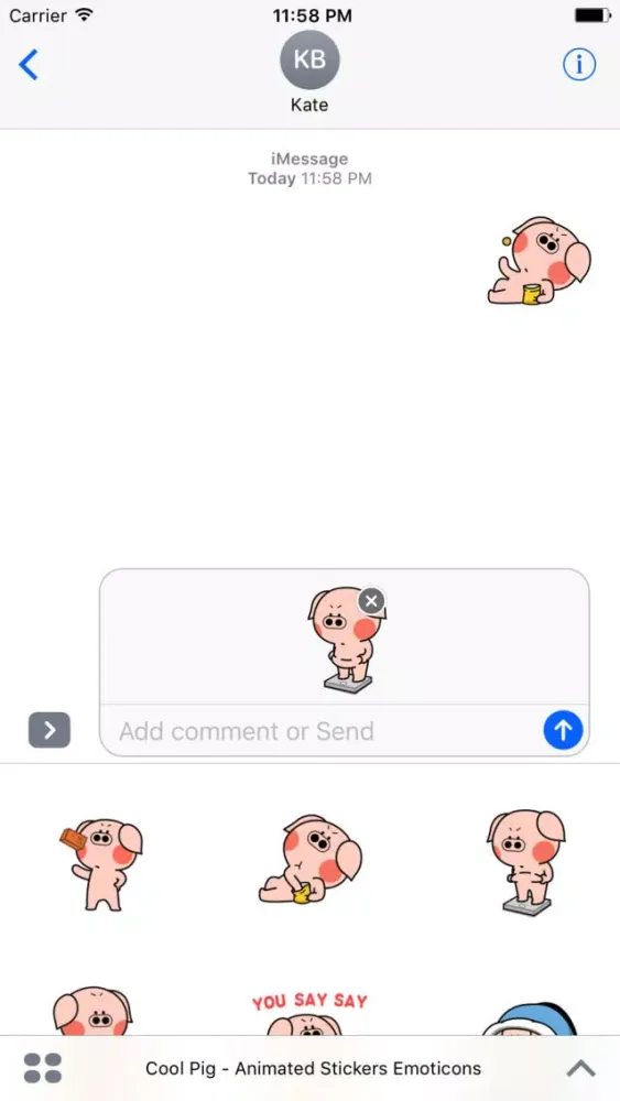 Zrzuty ekranu Cool Pig - Stickers Emoticons